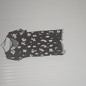 Torrid black with pink flower babydol dress